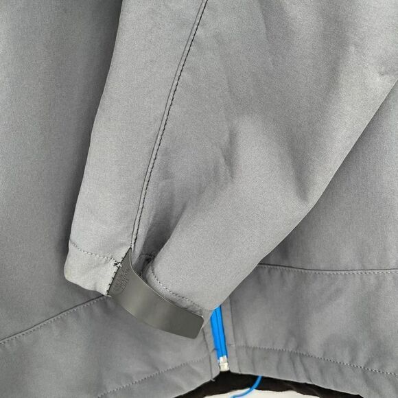 The North Face Gray Black Blue Liner Full Zip Softrock Jacket Size Large - Picture 3 of 9